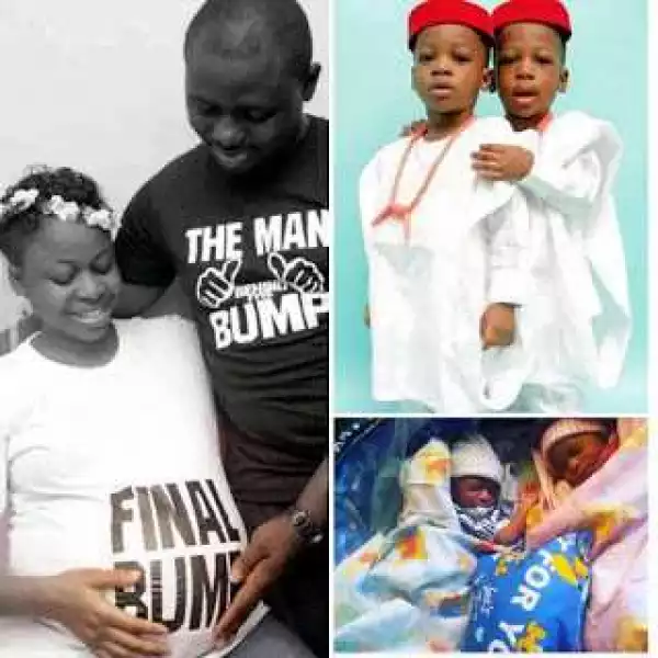 Nollywood Filmmaker Welcome New Set of Twins Days After His Twin Boys Birthday (Photos)